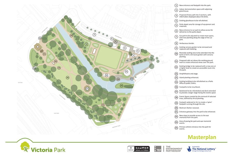 Restoration of Victoria Park, Stafford | TEP – The Environment Partnership